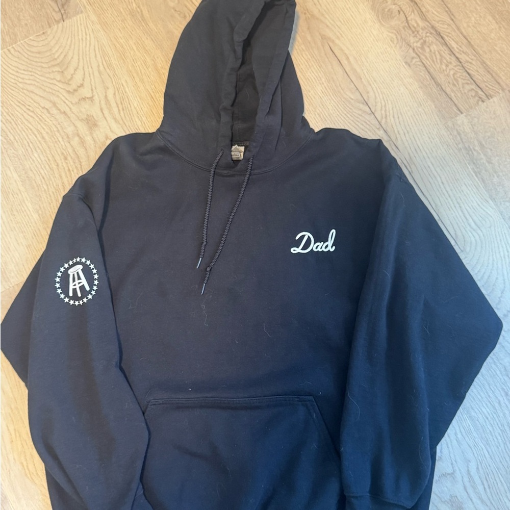 Classic Black 'Dad' Hoodie by Barstool Sports